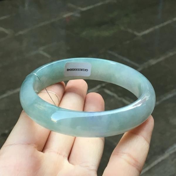 Natural Burmese Jade Bracelet for Women, 54-64mm, Princess Jewelry