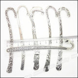 18pcs Vintage Silver Zinc Alloy Bookmark Charms Pendant DIY Bracelet Necklace