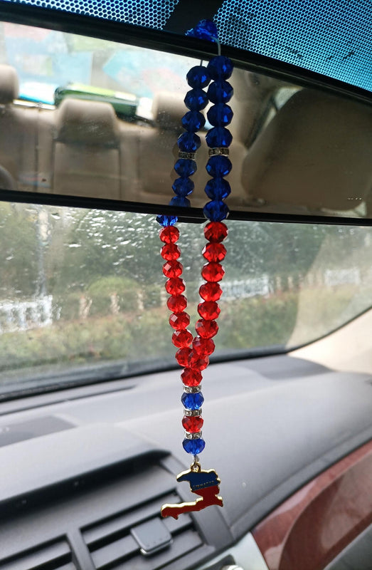 Haiti Flag Map Necklace T Shirt Skirt Jewelry