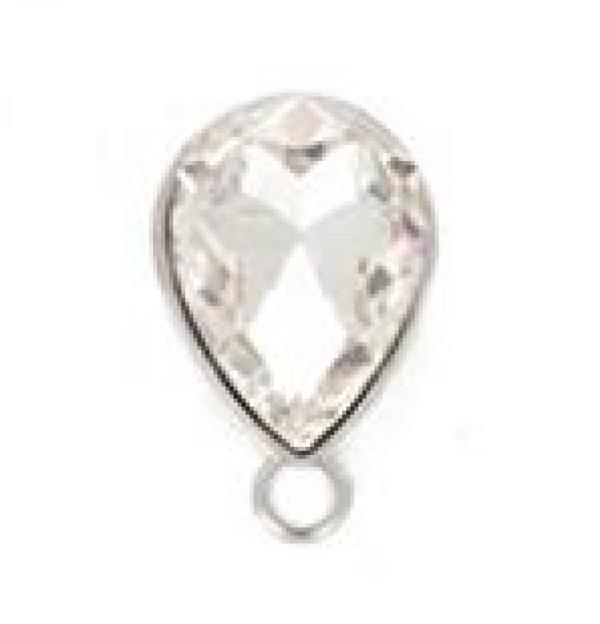 10pcs Water Drop Charms Crystal Glass Pendant for Jewelry Making