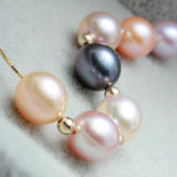 Freshwater Multicolour Pearl Necklace Pendant 925 Sterling Silver Jewelry