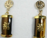 Women Lucky Gemstone Dangle Earrings