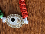 12pcs Demon Eyes Fatima Palm Cross Mexican Style Bracelet