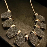 Vintage Crystal Collarbone Choker Necklace for Women