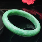 Zheru Jewelry Natural Myanmar Jade 54-62mm Bracelet for Mom Girlfriend