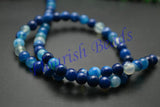 High Banded Agate Veins Stone Round Beads 5 strands 6mm 8mm 10mm