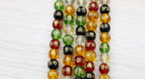 Crystal Buddha Charms Beads with Dragon Carving Bracelet DIY Beads