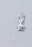 S925 Silver Zircon Star Charms Earrings Bracelets Pendants DIY Jewelry Making