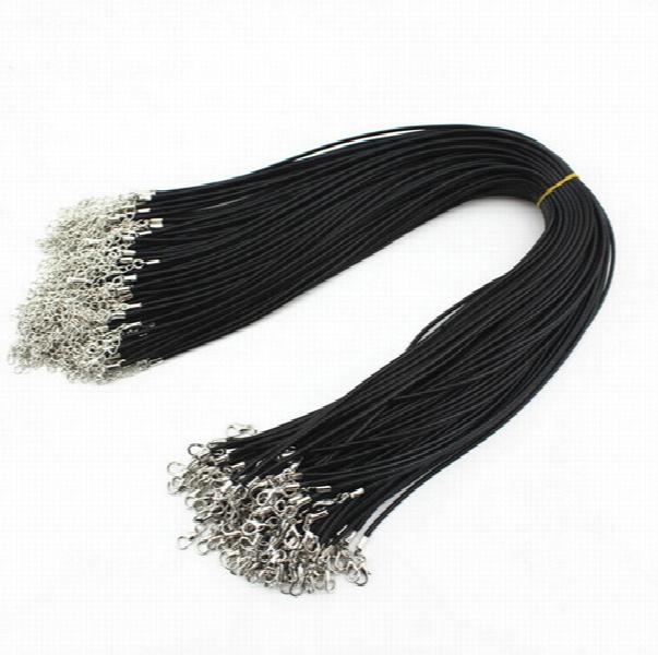 Choker Leather Necklace Pendants 2.5mm Cords DIY Jewelry 50pcs