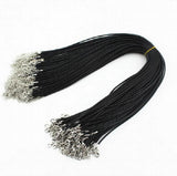Choker Leather Necklace Pendants 2.5mm Cords DIY Jewelry 50pcs