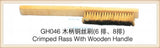 2pcs Crimped Brass Brush Wooden Handle GH046 Jewelry Making Cleaning Tool