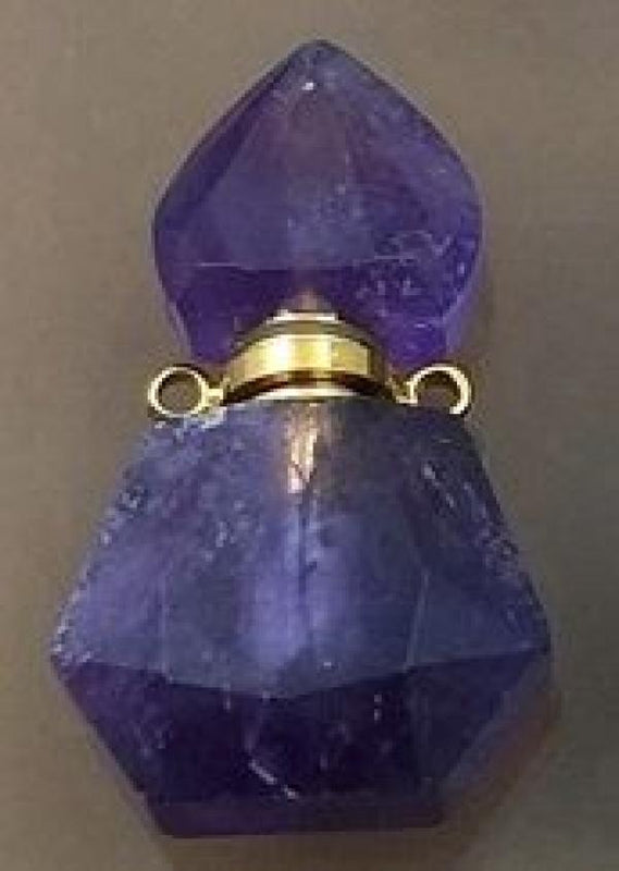 Gemstone Perfume Bottle Pendant for Women Necklace DIY Making