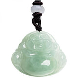 Zheru Jade Carved Buddha Pendant Necklace