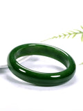 Natural Hetian Jade Green 54-64mm Bracelet Princess Jewelry Gift