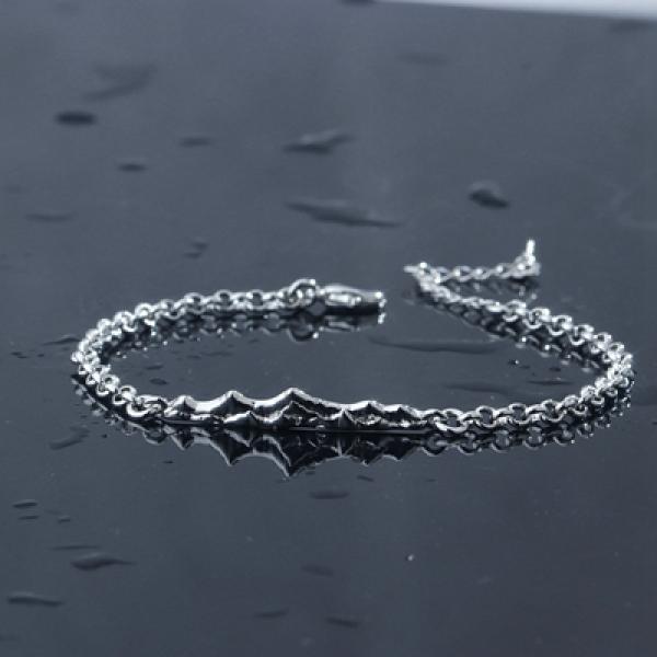 Silver Plated Bracelet Personality Mountains Couple Bracelets Women Men