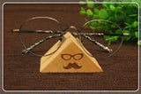 Triangle Wooden Sunglass Display Stand Eyeglasses Showing Rack