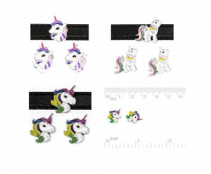 50PCS 8MM Unicorn Slide Charms DIY Accessories Fit For Leather Bracelet