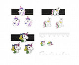 50PCS 8MM Unicorn Slide Charms DIY Accessories Fit For Leather Bracelet