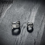 5/8mm Stainless Steel Large Hole Beads Plantain Leaf Spacer Beads