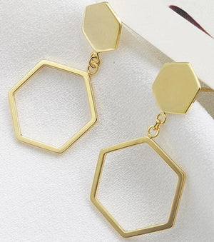 925 Silver Geometric Dangle Earrings for Women