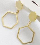 925 Silver Geometric Dangle Earrings for Women