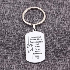 Brother Keychain - No Better BROTHER Than You - Gift Charm Jewelry