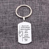 Brother Keychain - No Better BROTHER Than You - Gift Charm Jewelry