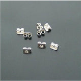 36 pcs/Set Silver Plated Earring Back Stoppers Jewelry Accessories