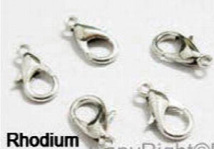 100pcs Lobster Clasp Necklace Bracelet Connectors 12mm 14mm 16mm