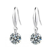 925 Silver Zircon Women's Earrings Jewelry