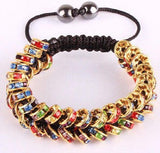 DT345ST Micro Pave CZ Disco Crystal Bracelet for Women
