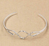 Open Cuff Bangle Settings Bracelet Findings DIY Multi-color Plated