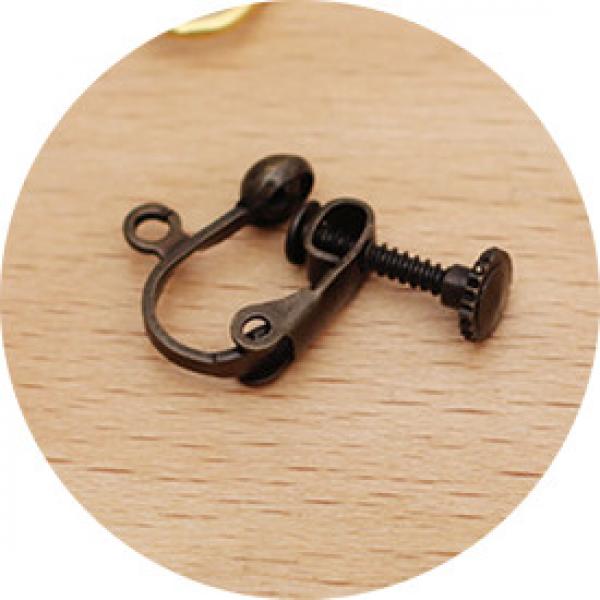 50PCS 13x19mm Copper Ear Clip Base Setting Various Colors Earrings DIY Jewelry