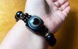 100% Real Dzi Agate Bracelet Natural Texture Dzi Jade Bracelet
