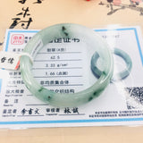 Female Double Jadeite Bracelet 54-62mm Natural Jade Bracelet