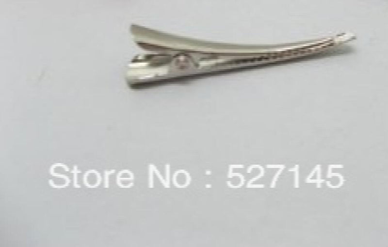 50Pcs Oxhorn Hair Clips Base Barrette Finding 76mm Long
