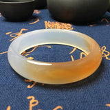 Natural Agate Chalcedony Two-Tone Bracelet for Mother to Girlfriend