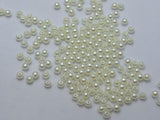 3000 pcs Ivory Faux Pearl 3mm Round Beads Seed Beads Decorative Accessories