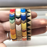 Enamel Tile Tila Bead Stretch Bracelets