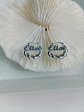 Stainless Steel Name Hoop Earrings for Women