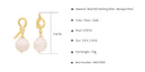 Baroque Pearl Sterling Silver Earrings for Women Gift