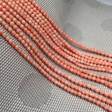 Pink Coral Bead 3x4mm DIY Jewellery Gift
