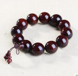 Small Leaf Red Sandalwood Bracelet 108 Beads Men Women