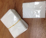 50pcs 10*7cm Silver Polish opp bags Cloth for Jewelry Cleaner