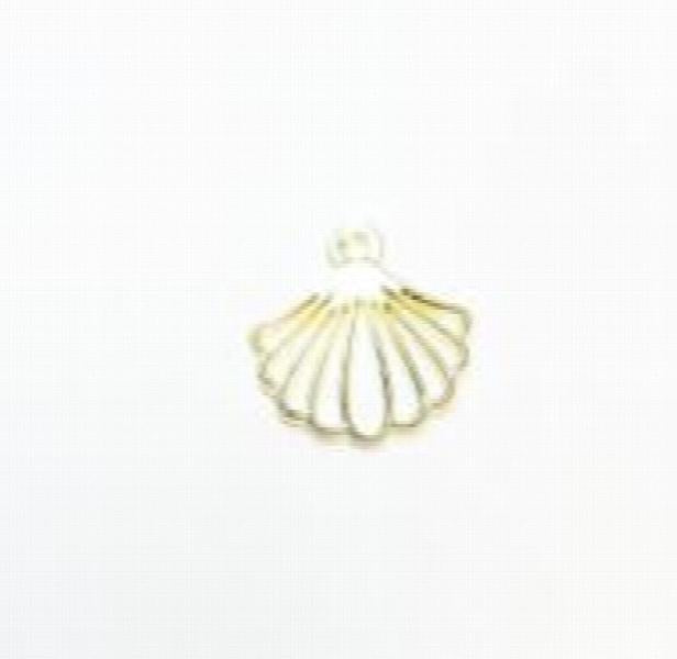 20pcs Tiny Flat Shell Charms Pendant 2 Colors