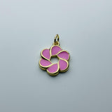 Korea Oil Drop Daisy Pendant Copper Plated Set DIY Access