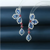 Anti-Allergy Silver-Plated Zircon Earrings for Women