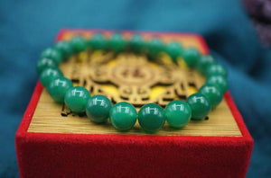 Green Agate Bracelet Men Women Hand String