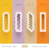 Polymer Clay Hair Clip Moulds Set
