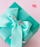 925 Silver CZ Bike Cycle Stud Earrings Women's Gift C-E2019